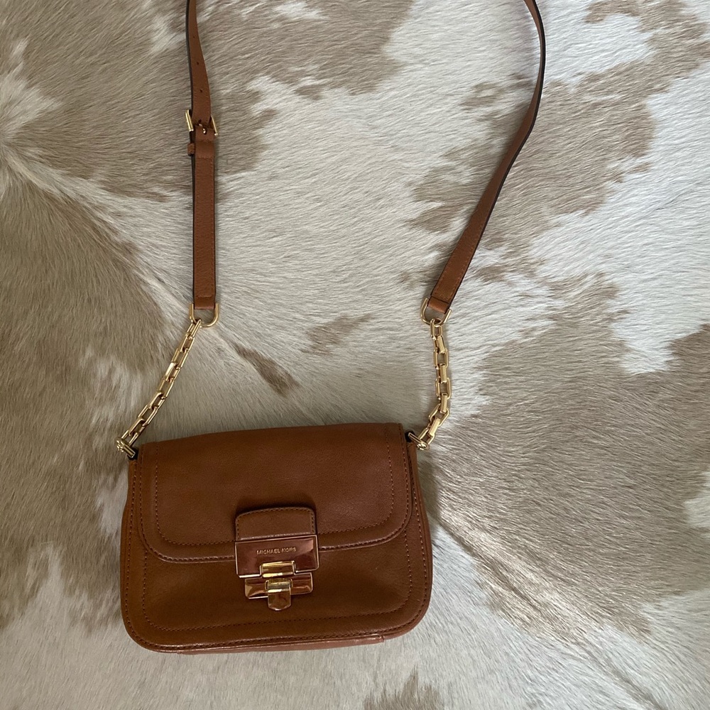 Michael Kors crossbody brown leather